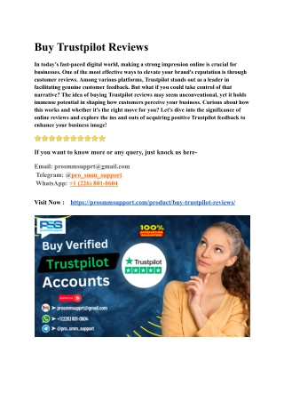 Top 12 Sites To Buy Trustpilot Reviews For Sell In 2025