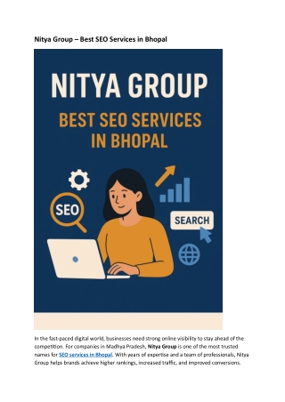 Nitya Group –Top rated SEO Services in Bhopal (1)