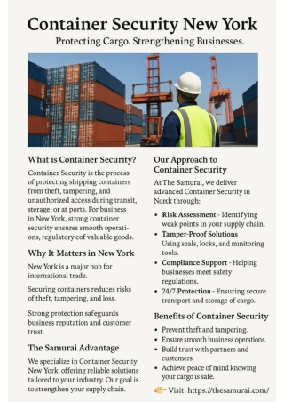 Container Security New York