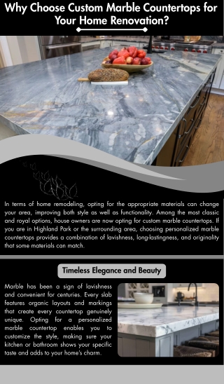 Why Choose Custom Marble Countertops for Your Home Renovation?
