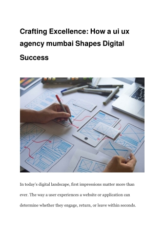 Crafting Excellence_ How a ui ux agency mumbai Shapes Digital Success