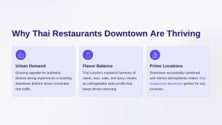 Discover the Best Thai Restaurants Downtown for Authentic Flavors