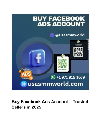 Buy Facebook Ads Account – Trusted Sellers in 2025