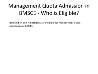 BMSCE Direct Admissions 2025)