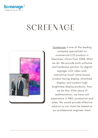Interactive Digital Signage Touchscreens