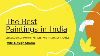 Presentation - The Best Paintings in India