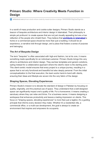 architects in islamabad