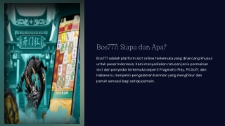 Bos777 Slot