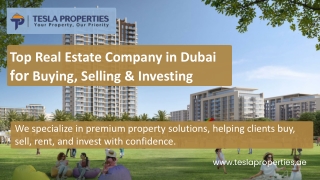 Top Real Estate Company in Dubai for Buying, Selling & Investing