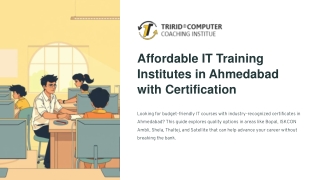 IT Training Institutes in Ahmedabad with Certification