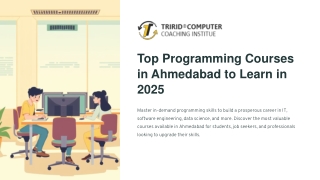 Top Programming Courses in Ahmedabad to Learn in 2025
