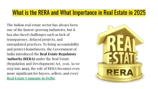 What is the RERA and What Importance in Real Estate in 2025