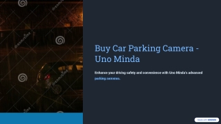 Buy Car Parking Camera - Uno Minda