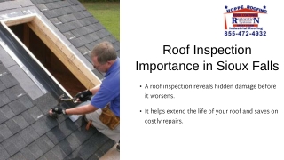 Comprehensive Roof Inspection Services in Sioux Falls, South Dakota