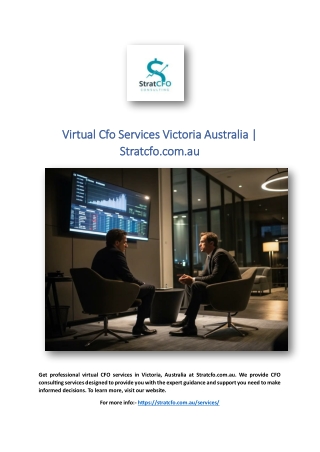 Outsourced Cfo Services Victoria | Stratcfo.com.au