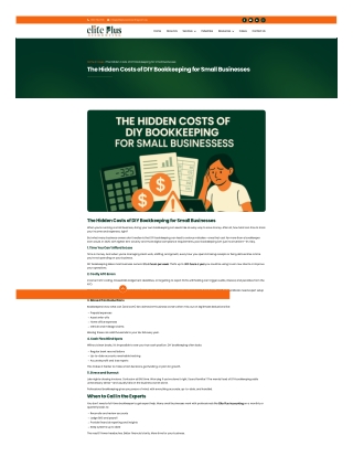 The Hidden Costs of DIY Bookkeeping for Small Businesses