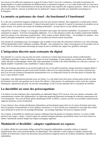 L’évolution des designs de présentoirs magasins ces dix dernières années