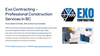 Exo Contracting-Professional-Construction Services-in-BC