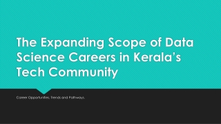 The Growing Scope of Data Science Careers in Kerala’s Tech Landscape