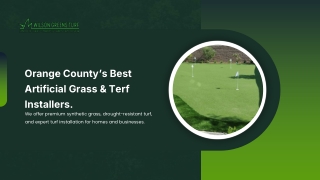 Artificial Turf Installation Orange County