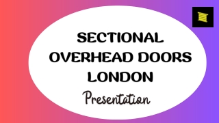 Durable Sectional Overhead Doors for Industrial and Commercial Property Security