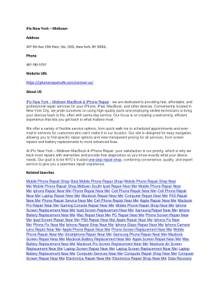 iFix New York – Midtown