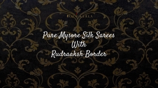 Buy Online Pure Mysore Silk Sarees Hubli and India