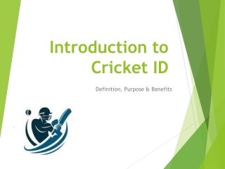 Cricket_ID_Presentation , online cricket id, cricket id