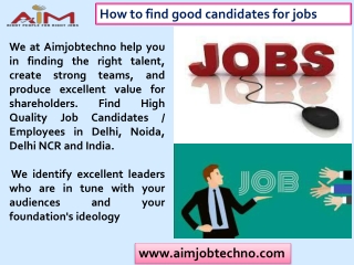 Find High Quality Job Candidates  Employees Delhi  Noida