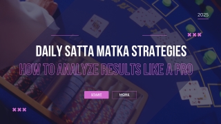 Daily Satta Matka Strategies | Pro Tips to Analyze Jodi & Panel Charts