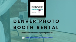 Photo Booth Rental Denver Co
