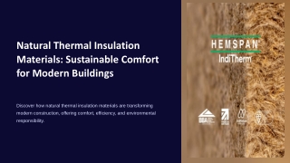 Natural Thermal Insulation Materials