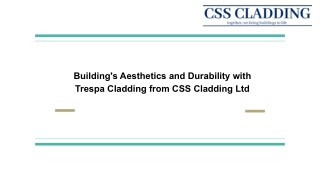 Building's Aesthetics and Durability with Trespa Cladding from CSS Cladding Ltd