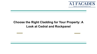 Choose the Right Cladding for Your Property A Look at Cedral and Rockpanel
