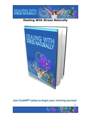 Dealing With Stress Naturally format