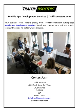 Mobile App Development Services | Traffikboosters.com