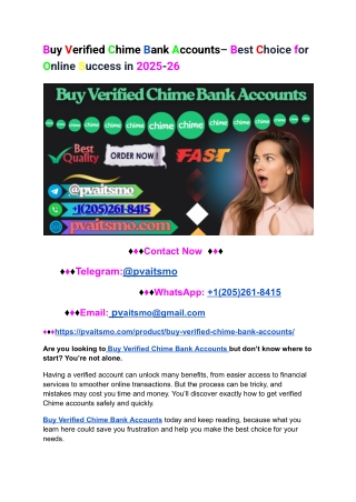 How to  Buy Verified Chime Bank Accounts in Bulk in 2k25