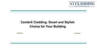 Cembrit Cladding Smart and Stylish Choice for Your Building