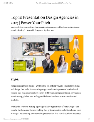 Top 10 Presentation Design Agencies in 2025 _ Power Your Pitch