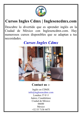 Cursos Ingles Cdmx | Inglesencdmx.com