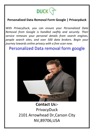 Personalized Data Removal Form Google  Privacyduck
