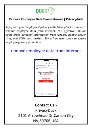 Remove Employee Data From Internet  Privacyduck