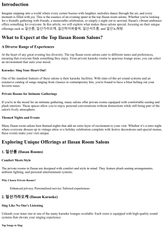 An Evening to Remember at Top Ilasan Room Salons