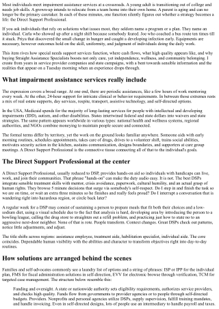 Special Needs Assistance Services Explained: The Critical Role of Straight Assis