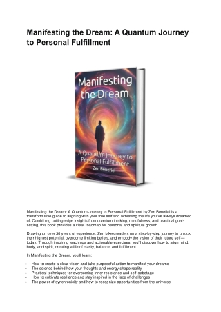 Manifesting the Dream: A Quantum Journey to Personal Fulfillment