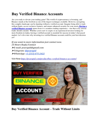 Best Places to Buy Verified Binance Accounts: 100% KYC Verified & Premium Quali