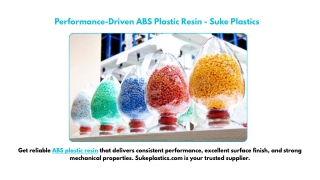 Performance-Driven ABS Plastic Resin - Suke Plastics
