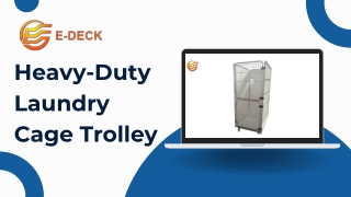 Heavy-Duty Laundry Cage Trolley – Efficient Linen Handling for Commercial Use