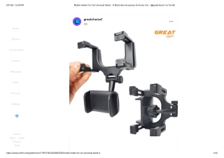 Mobile Holder For Car Universal Stand – A Must-Have Accessory for Every Car – @greatchoice1 on Tumblr