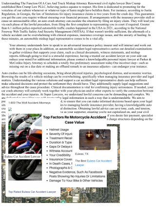 Understanding The Function Of An Auto Crash Legal Representative